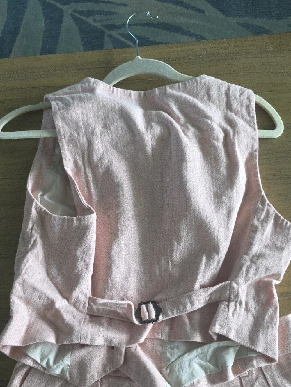 Banana Republic Light Pink Linen Romper